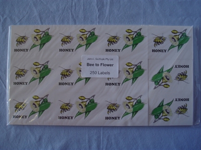 Bee to Flower Labels pack of 250