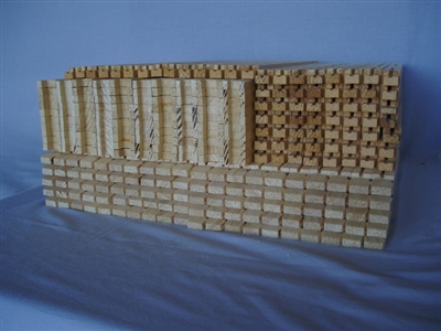 Wooden Frames HALF DEPTH 5/8" bottom bar per 100
